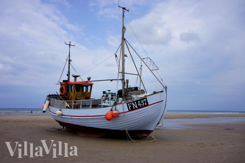 Der herrliche Strand in der Nähe von Luxusferienhaus Nr. 669 bei Nordjütland.