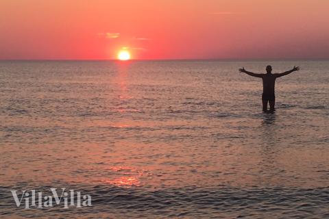 Der herrliche Strand in der Nähe von Luxusferienhaus Nr. 680 bei Nordjütland.
