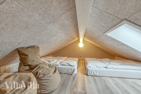 Einige der 14 Schlafgelegenheiten befinden sich im Luxusferienhaus Nr. 770 auf dem ausgebauten Dachboden