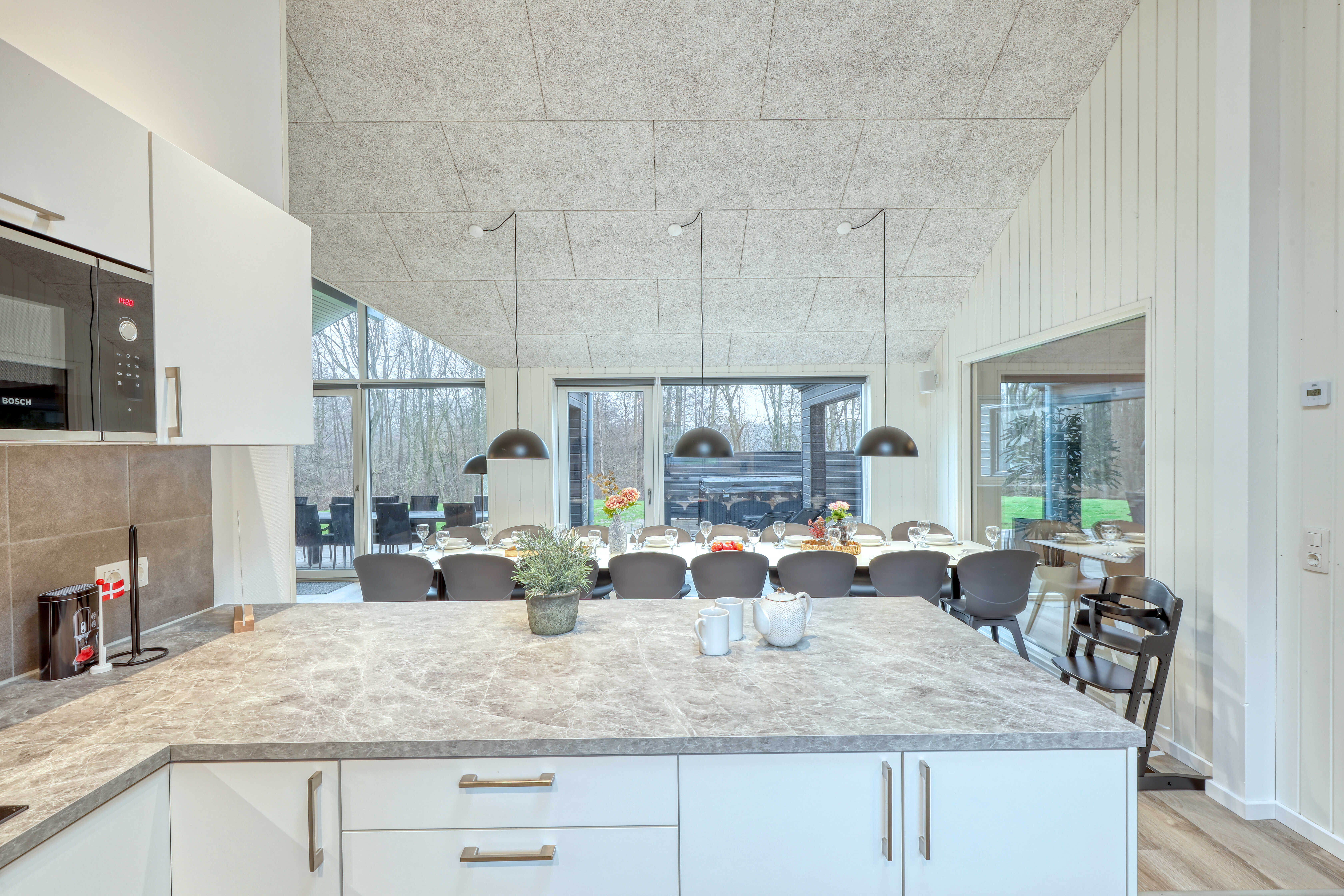 Die Küche im Luxusferienhaus Nr. 761 ist gut eingerichtet.