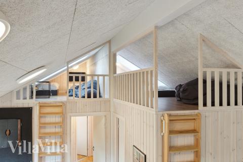 Einige der 18 Schlafgelegenheiten befinden sich im Luxusferienhaus Nr. 597 auf dem ausgebauten Dachboden