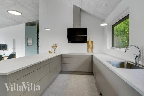 Die Küche im Luxusferienhaus Nr. 692 ist gut eingerichtet.