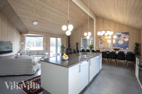 Die Küche im Luxusferienhaus Nr. 275 ist gut eingerichtet.