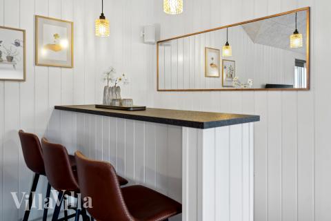 Das Ferienhaus 663 ist mit eigener Bar ausgestattet