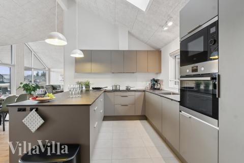 Die Küche im Luxusferienhaus Nr. 655 ist gut eingerichtet.