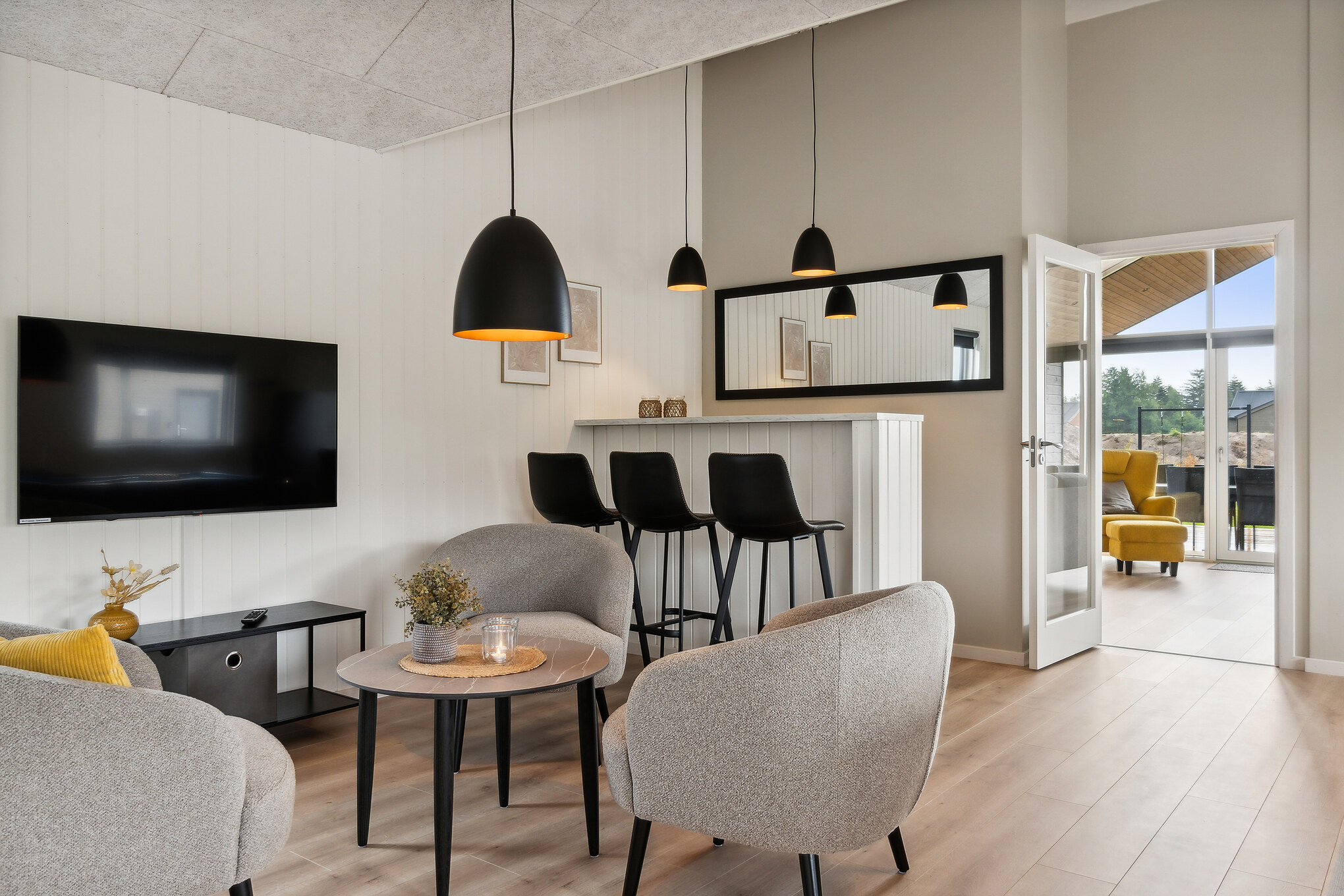 Aktivitätsraum im Luxusferienhaus Nr. 667 mit 7 Schlafzimmern und Platz für 18 Gäste.