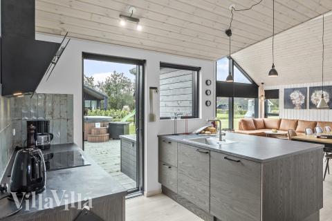 Die Küche im Luxusferienhaus Nr. 625 ist gut eingerichtet.