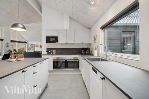 Die Küche im Luxusferienhaus Nr. 622 ist gut eingerichtet.