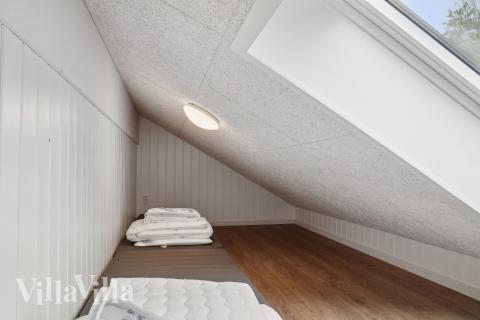 Einige der 16 Schlafgelegenheiten befinden sich im Luxusferienhaus Nr. 621 auf dem ausgebauten Dachboden