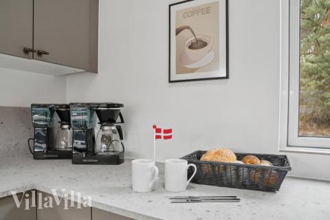 Die Küche in dem Luxusferienhaus Nr. 621 ist so gut ausgestattet, dass man problemlos Mahlzeiten für 16 Personen zubereiten kann.