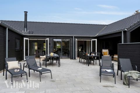 Große Terrasse am Luxusferienhaus Nr. 658 in Nordjütland.