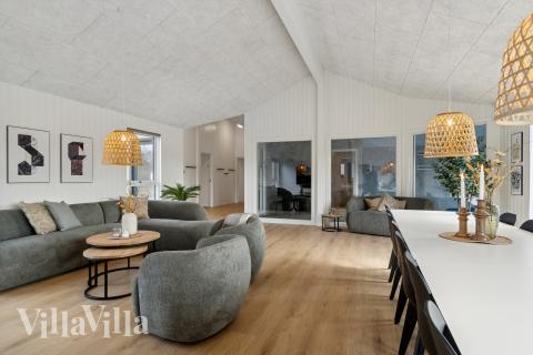 Die Couchecke im Luxusferienhaus Nr. 910 in Lolland/Falster/Mön.