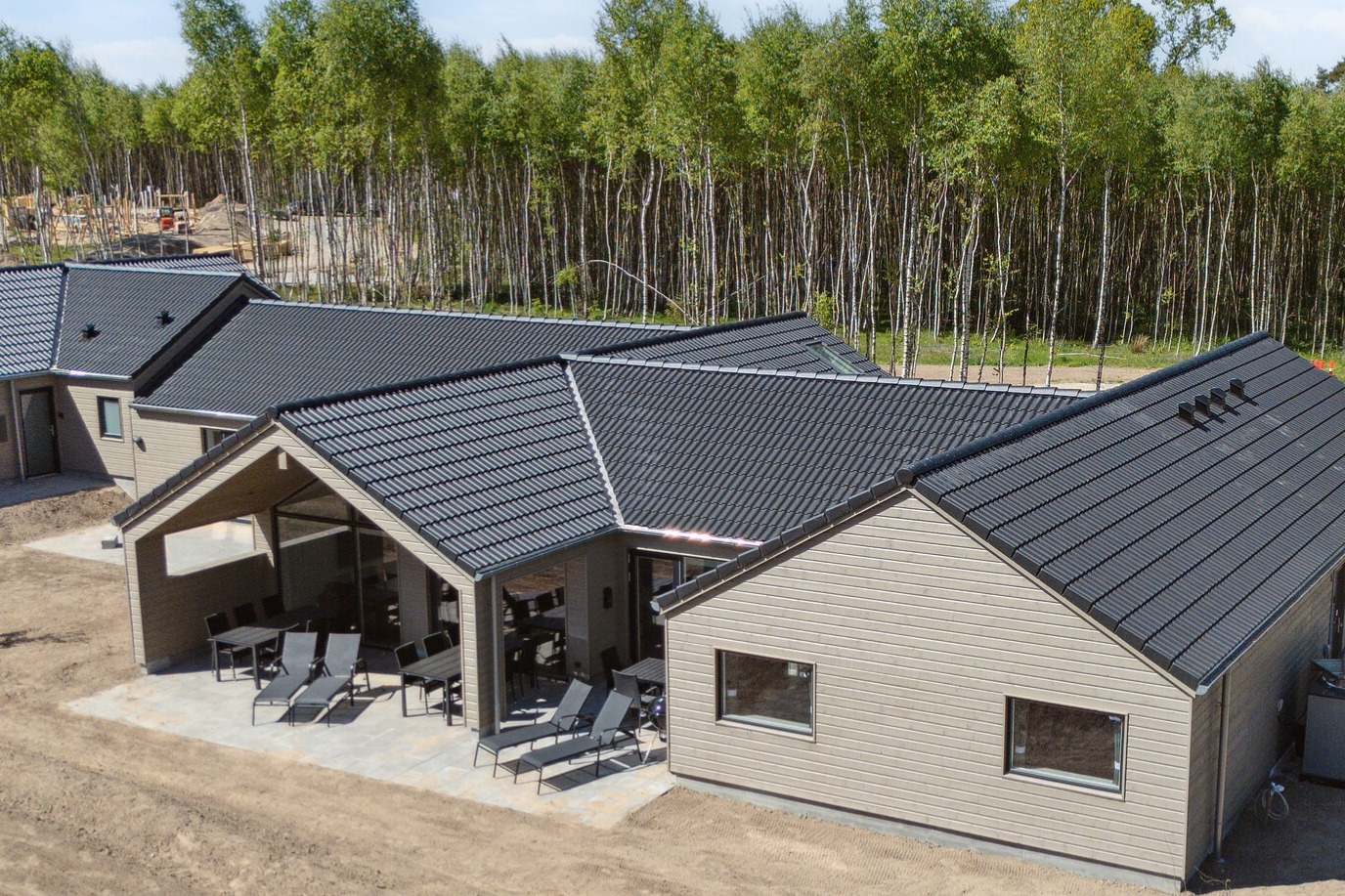 Dieses schöne Poolhaus Nr. 803 mit Platz für 16 Personen liegt in Ostjütland