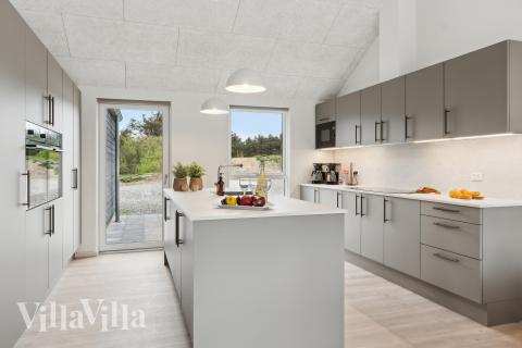 Die Küche im Luxusferienhaus Nr. 659 ist gut eingerichtet.