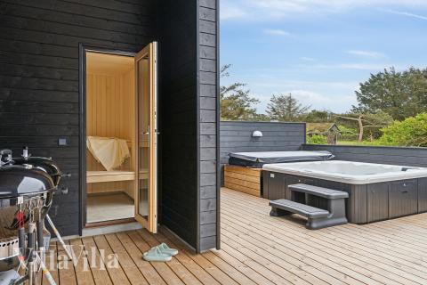 Das Luxusferienhaus Nr. 659 ist unter anderem mit einer schönen Sauna ausgestattet.