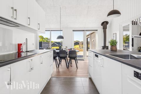 Die Küche im Luxusferienhaus Nr. 657 ist gut eingerichtet.