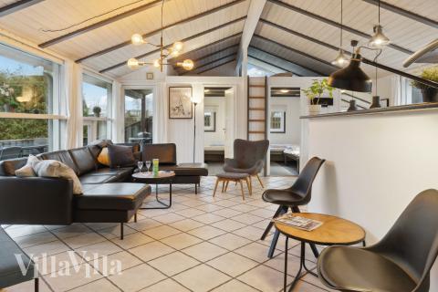 Die Couchecke im Luxusferienhaus Nr. 689 in Lolland/Falster/Mön.