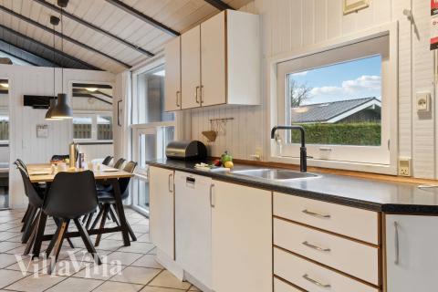 Die Küche im Luxusferienhaus Nr. 689 ist gut eingerichtet.