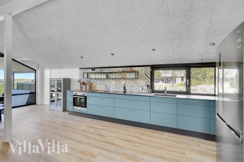 Die Küche im Luxusferienhaus Nr. 909 ist gut eingerichtet.