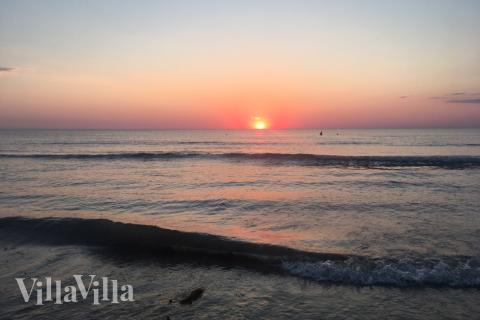 Der Strand in der Nähe von Luxusferienhaus Nr. 909.