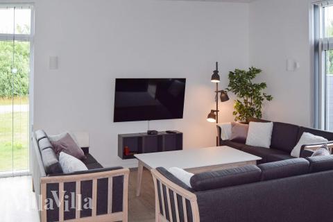 Die Couchecke im Luxusferienhaus Nr. 908 in Lolland/Falster/Mön.