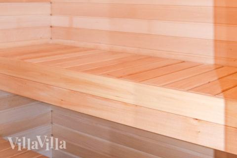 Genießen Sie die heiße Sauna im Luxusferienhaus Nr. 908 für 14 Personen