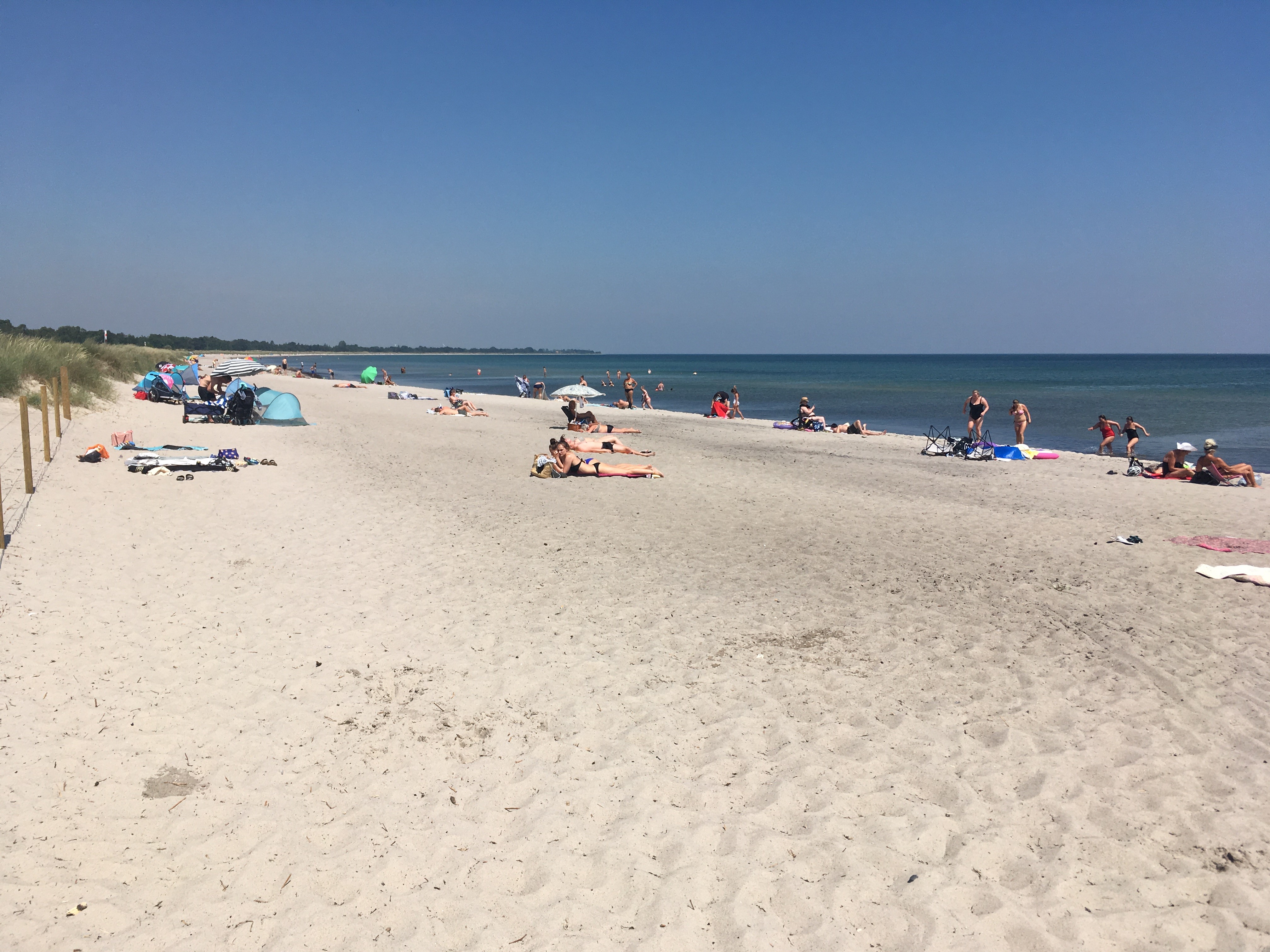 Der Strand in der Nähe von Luxusferienhaus Nr. 908.