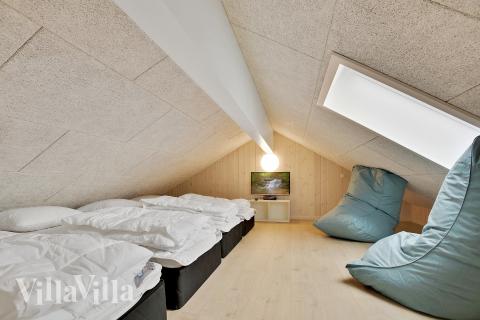 Einige der 16 Schlafgelegenheiten befinden sich im Luxusferienhaus Nr. 388 auf dem ausgebauten Dachboden