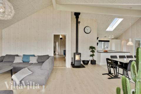 Die Couchecke im Luxusferienhaus Nr. 388 in Nordseeland.