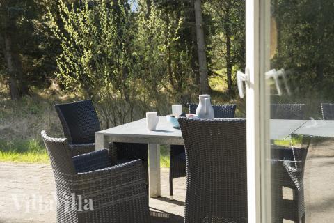 Das Luxusferienhaus Nr. 552 hat eine tolle Terrasse, die mit hochwertigen Gartenmöbeln für 12 Personen ausgestattet ist.