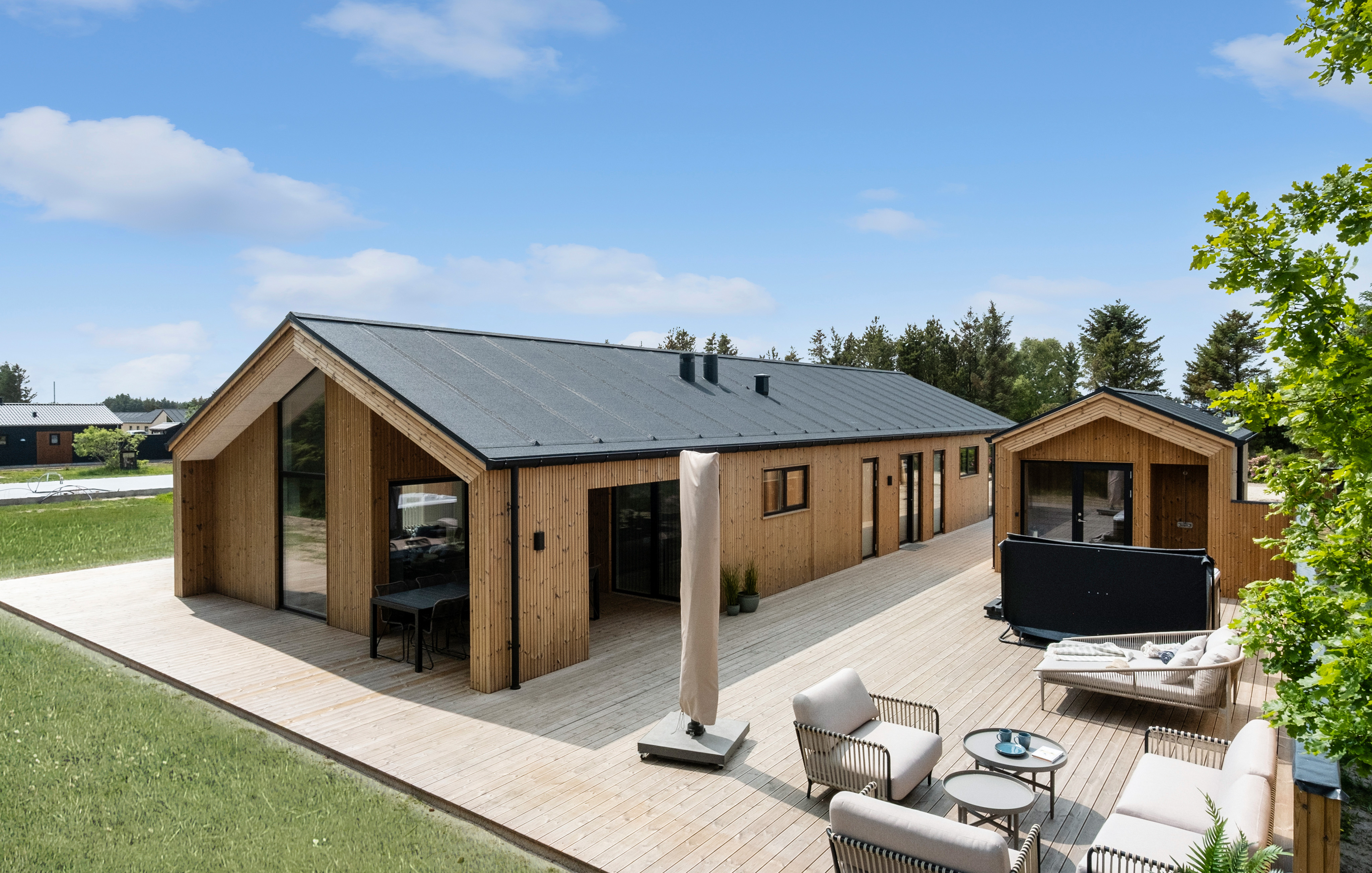 Diese schicke Haus mit Whirlpool Nr. 683 mit Platz für 10 Personen liegt in Nordjütland