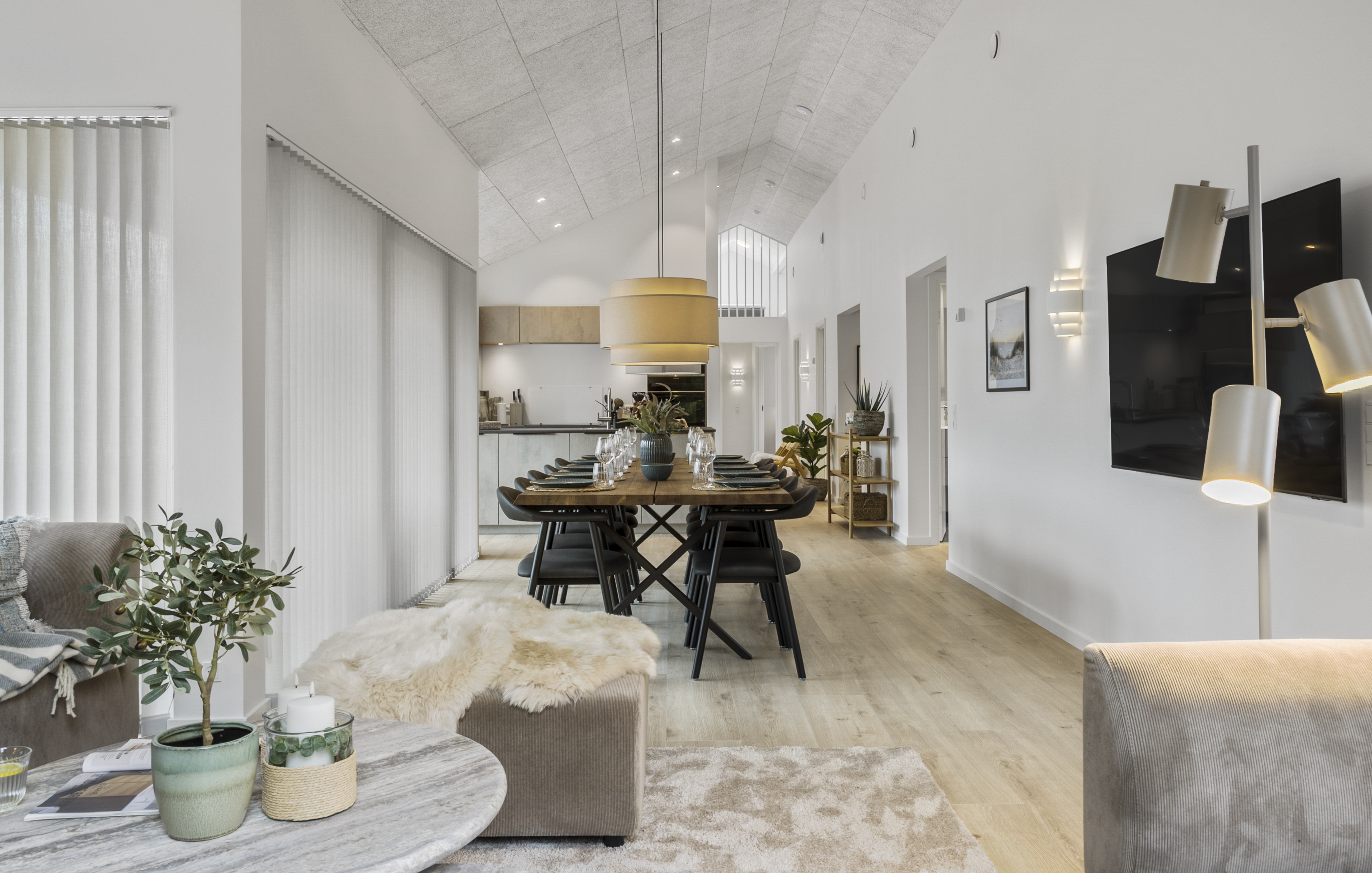Aufenthaltsraum mit Platz für 10 im Luxusferienhaus Nr. 683.