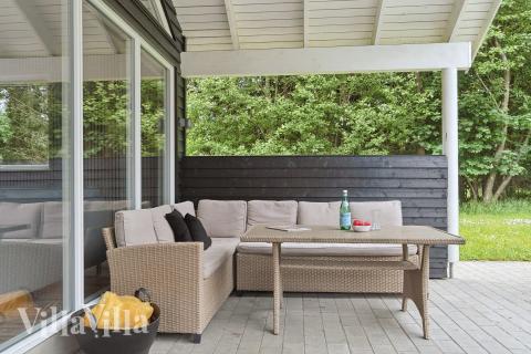 Das Luxusferienhaus Nr. 320 hat eine tolle Terrasse, die mit hochwertigen Gartenmöbeln für 18 Personen ausgestattet ist.