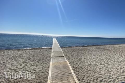 Der Strand in der Nähe von Luxusferienhaus Nr. 662.