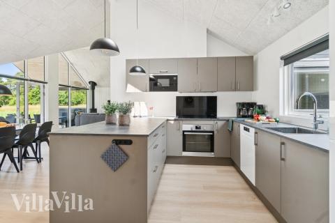 Die Küche im Luxusferienhaus Nr. 685 ist gut eingerichtet.