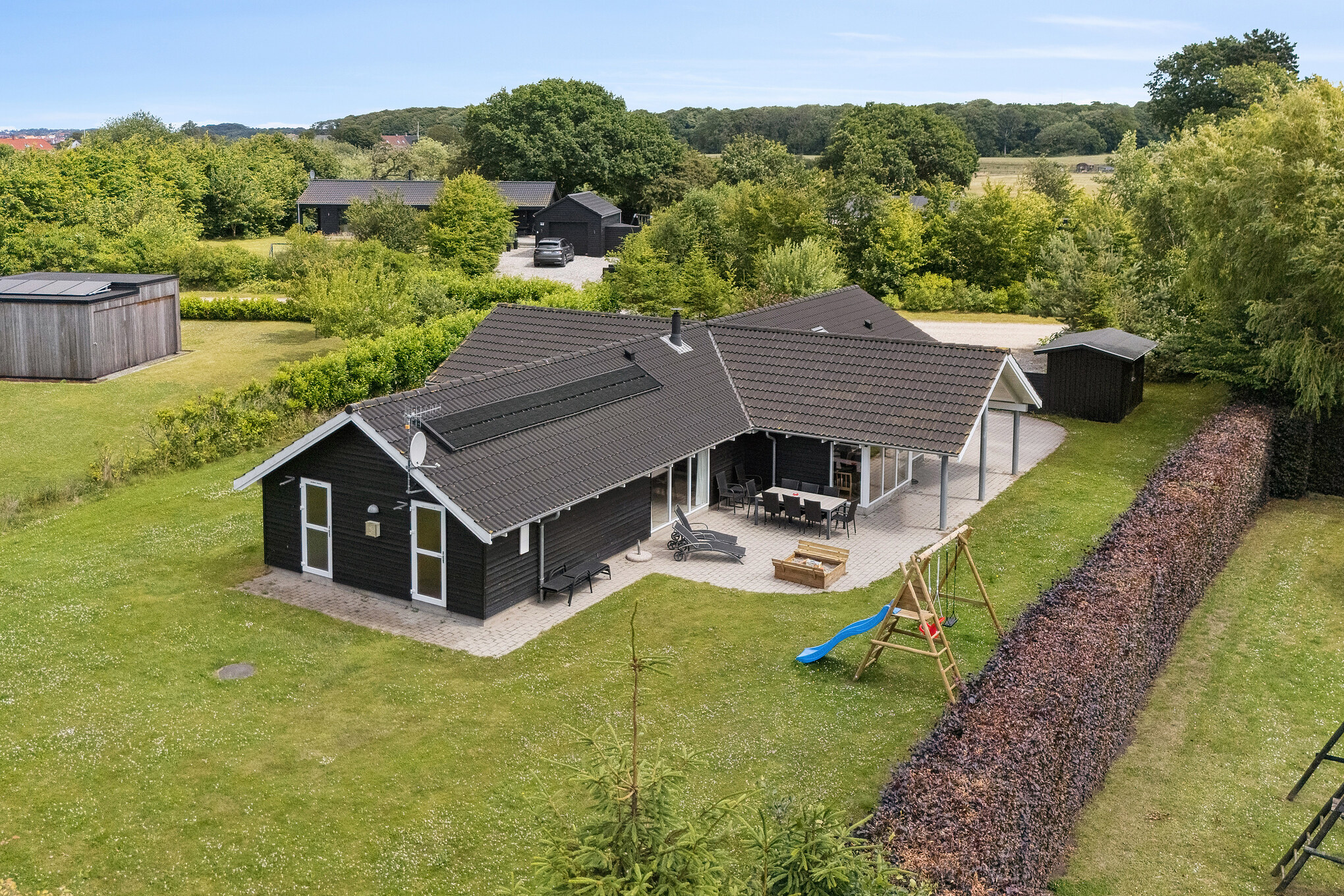 Dieses schöne Poolhaus Nr. 268 mit Platz für 14 Personen liegt in Ostjütland