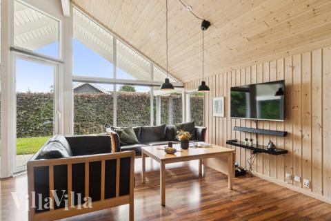 In der Sofalandschaft des Ferienhauses Nr. 268 kann man es richtig gemütlich machen.