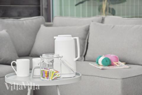 Genießen Sie einen Grillabend auf der Terrasse des Luxusferienhauses Nr. 652 in Nordjütland