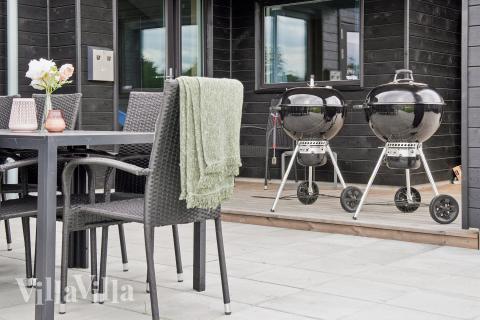 Große Terrasse am Luxusferienhaus Nr. 652 in Nordjütland.