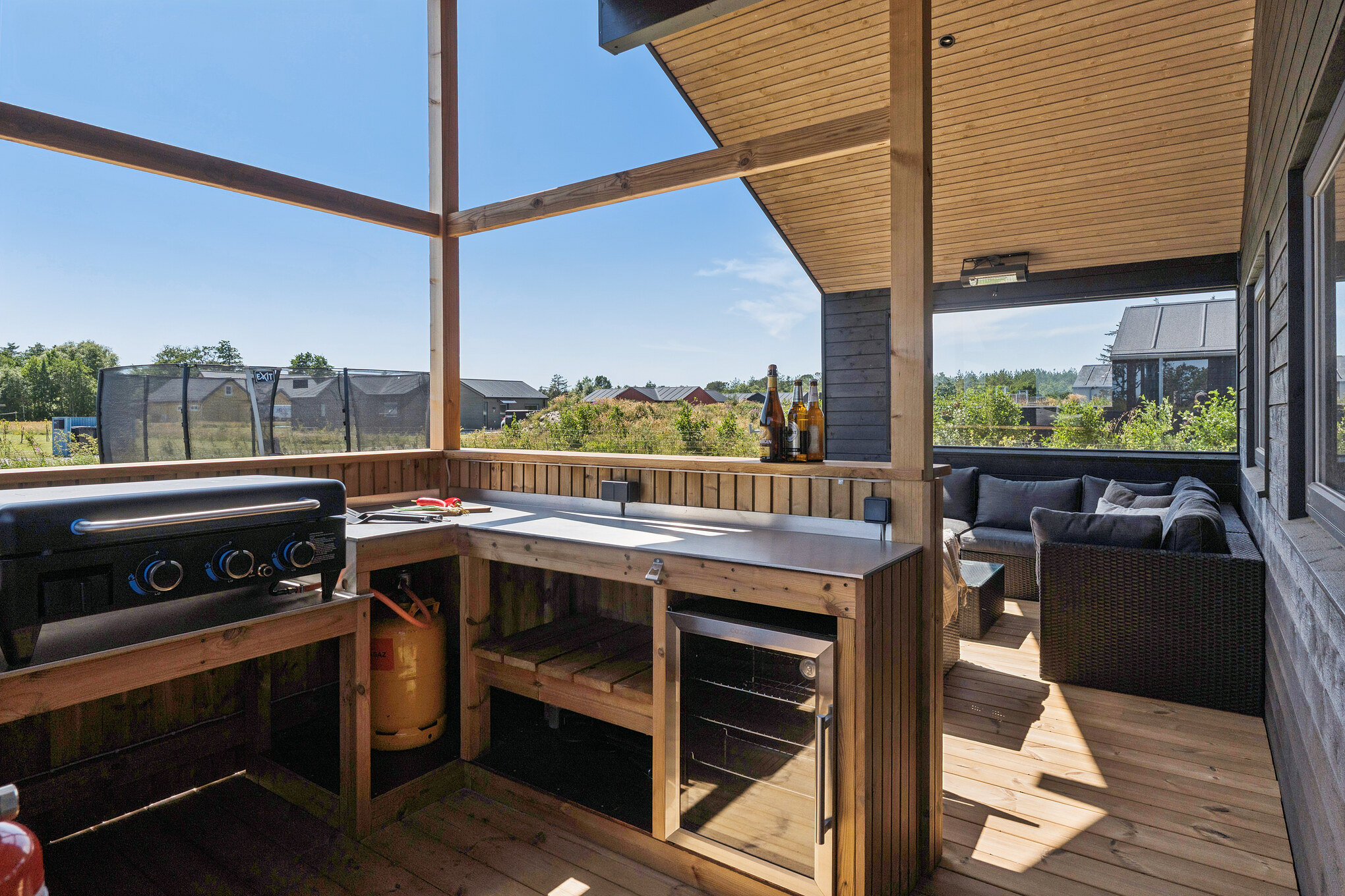 Große Terrasse am Luxusferienhaus Nr. 656 in Nordjütland.