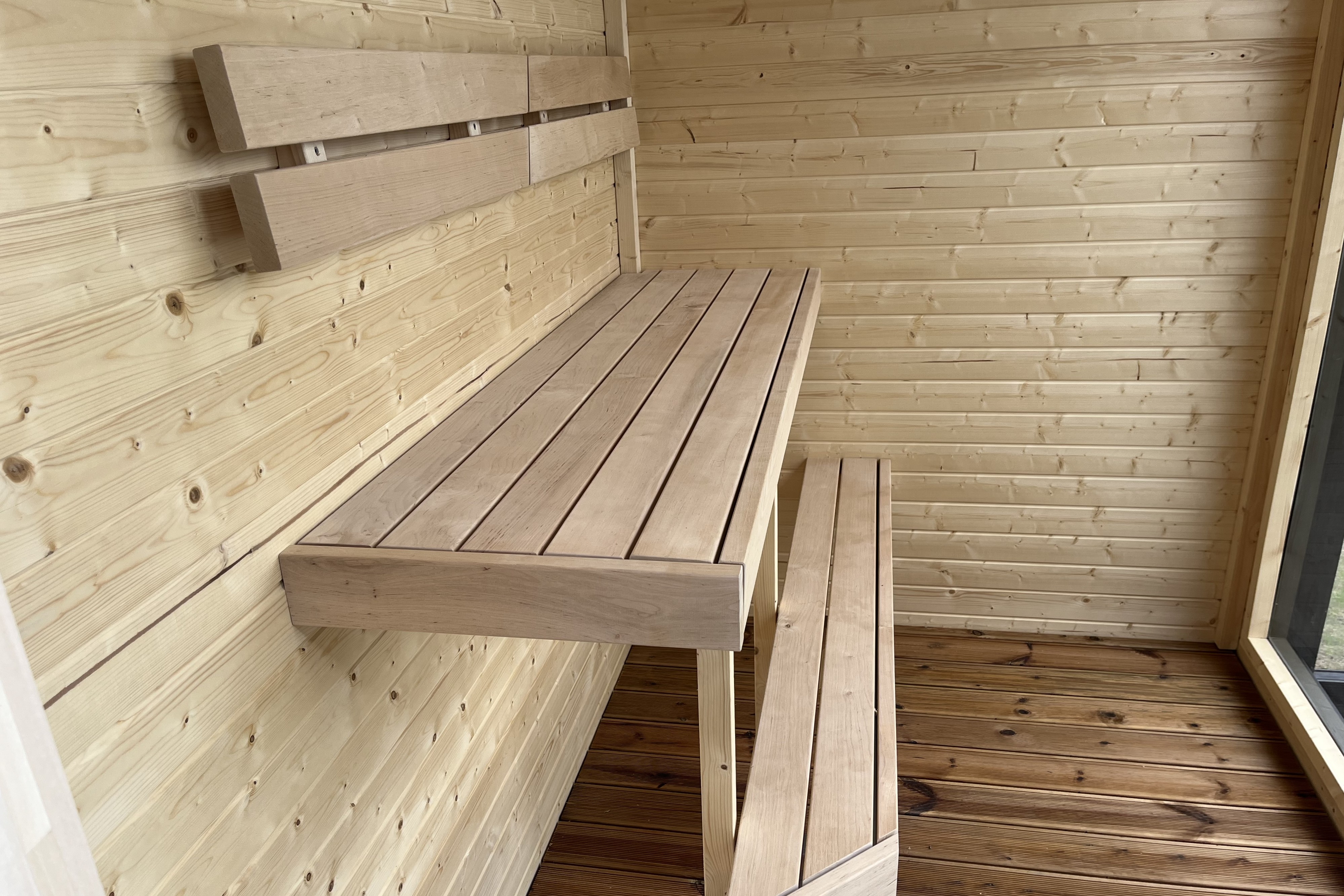 Genießen Sie die heiße Sauna im Luxusferienhaus Nr. 686 für 36 Personen