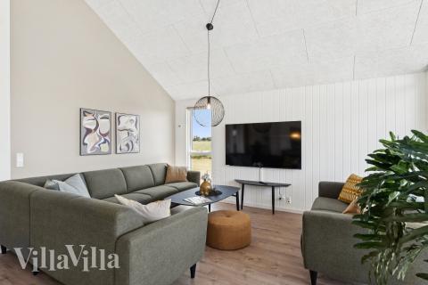 Die Couchecke im Luxusferienhaus Nr. 667 in Fünen und seine Inseln.