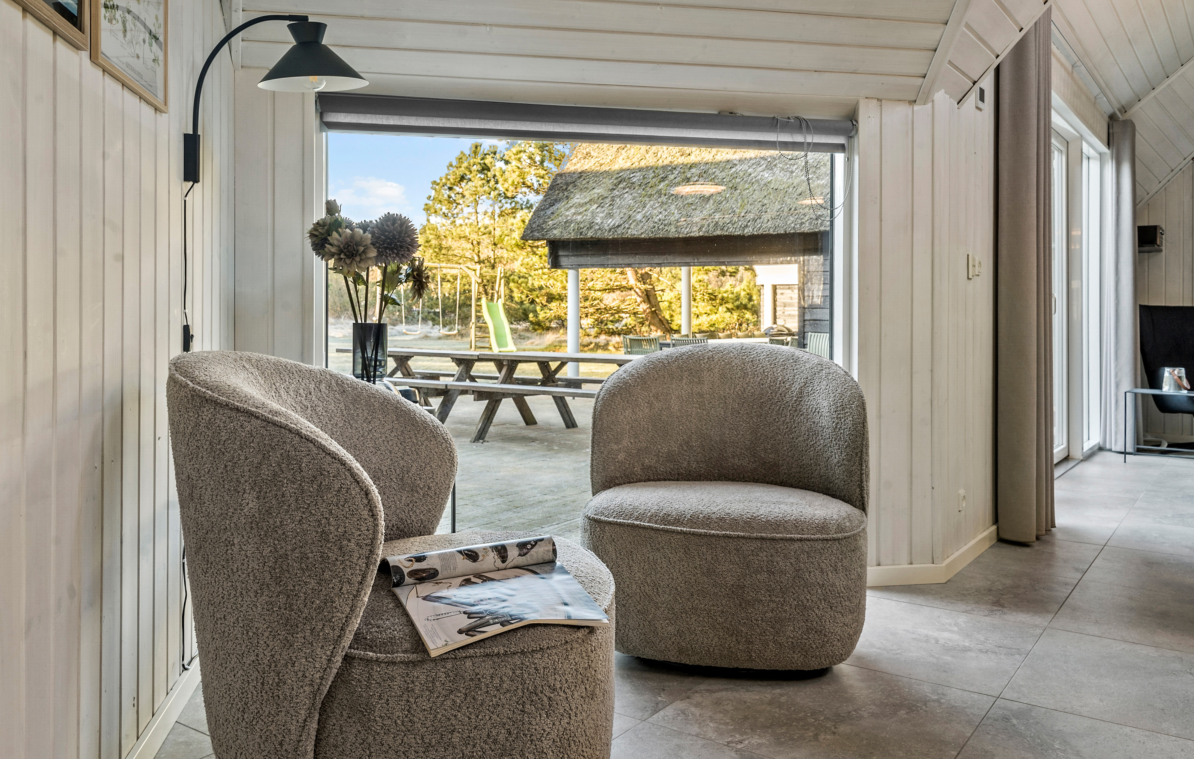 Das Luxusferienhaus Nr. 182 hat einen wunderschönen Aufenthaltsraum.