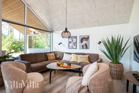 In der Sofalandschaft des Ferienhauses Nr. 593 kann man es richtig gemütlich machen.