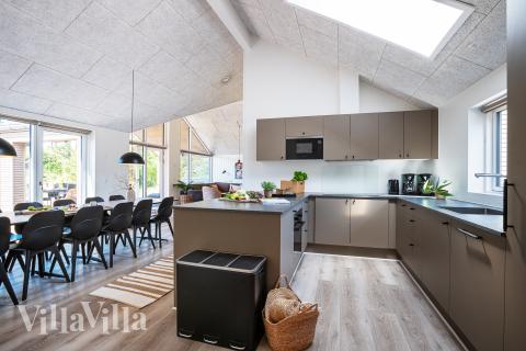 Die Küche im Luxusferienhaus Nr. 593 ist gut eingerichtet.