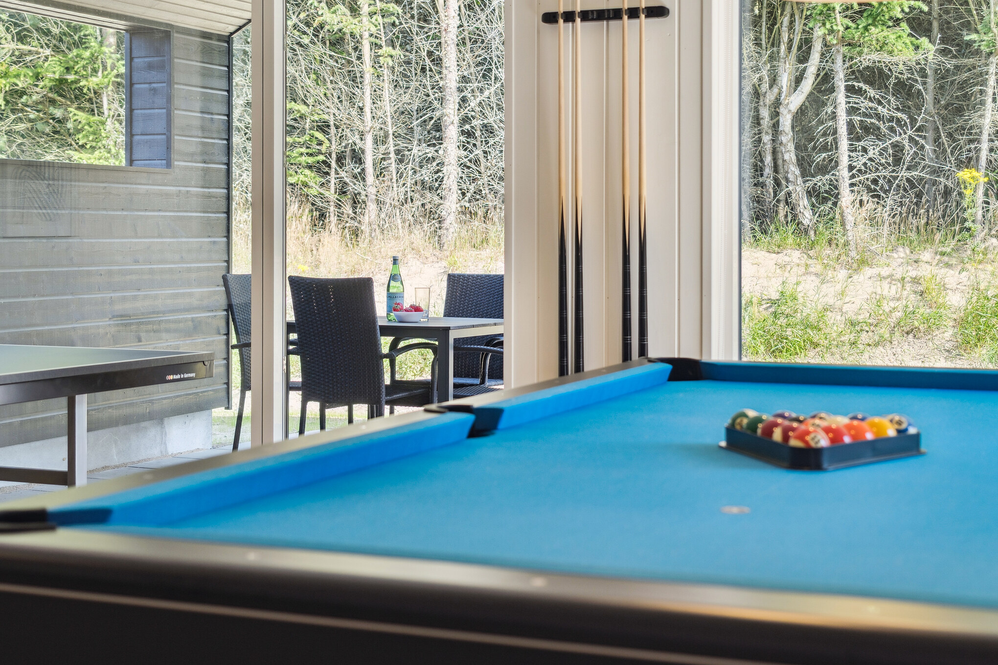 Das Luxusferienhaus 817 für 24 Personen hat einen großen Aktivitätsraum mit u. a. Billard und Darts
