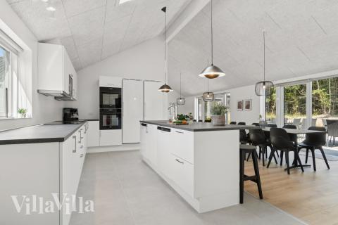 Die Küche im Luxusferienhaus Nr. 817 ist gut eingerichtet.