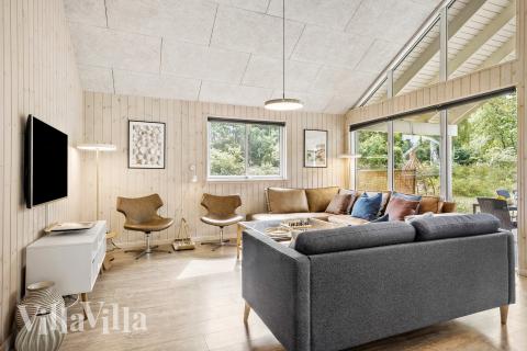 In der Sofalandschaft des Ferienhauses Nr. 367 kann man es richtig gemütlich machen.