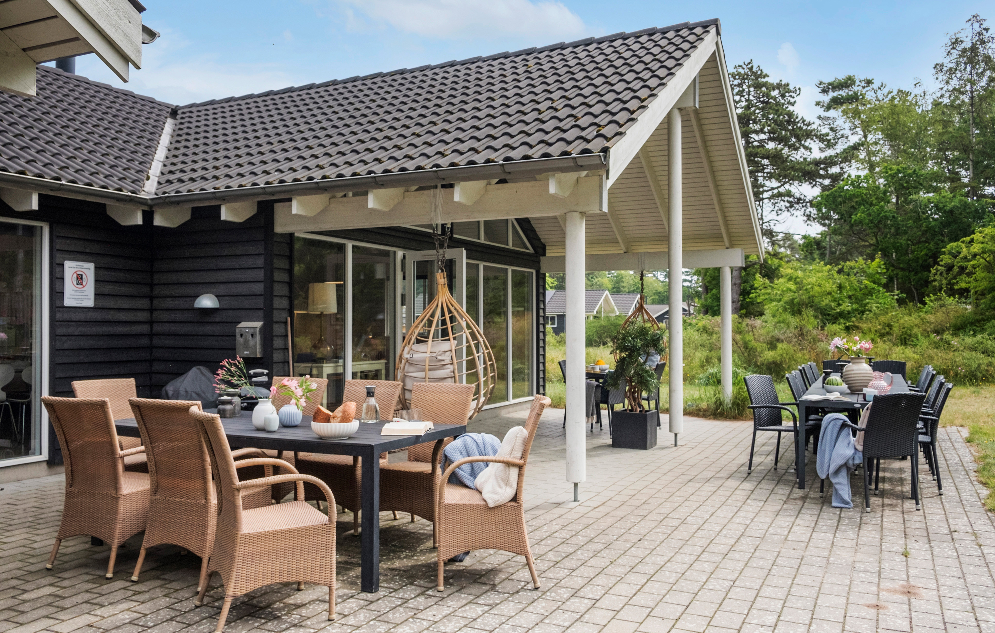 Das Luxusferienhaus Nr. 367 hat eine tolle Terrasse, die mit hochwertigen Gartenmöbeln für 18 Personen ausgestattet ist.