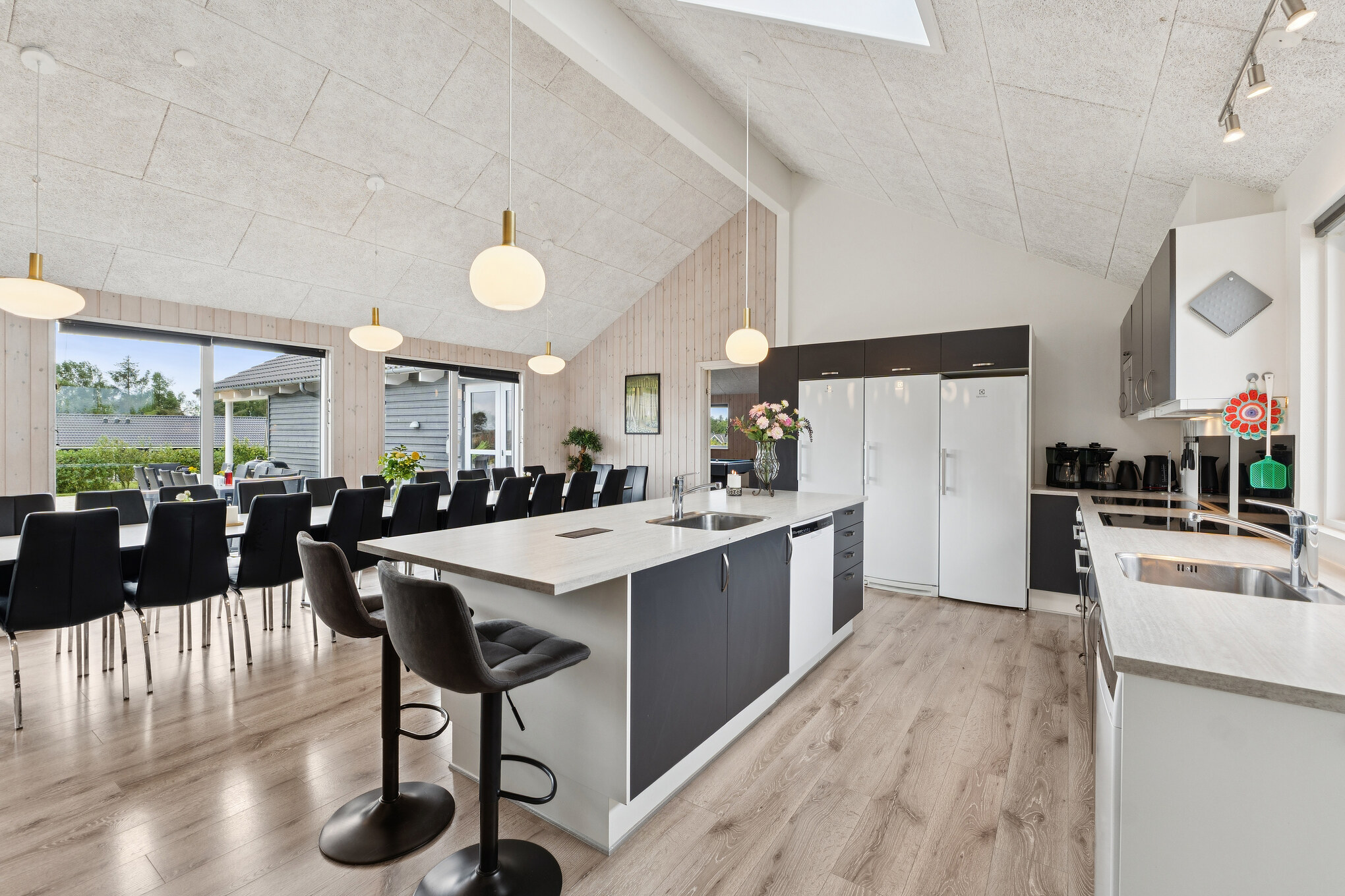 Die Küche im Luxusferienhaus Nr. 404 ist gut eingerichtet.